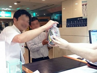 大人気ブランド缶酎ハイのビジネスホテルでのサンプリング事例3