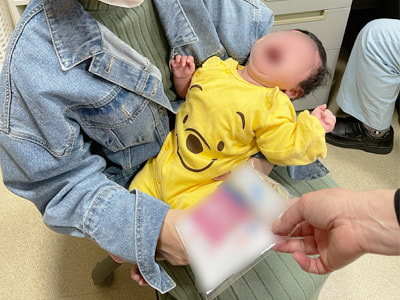 産婦人科(産科)医院での赤ちゃんから大人まで使えるモイスチャークリームサンプリング事例4