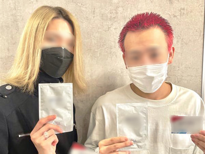 美容系業界を目指す男子専門学校生に向けた新ブランド男性用美容マスクのサンプリング事例2