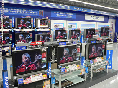 家電量販店Yの店内テレビでの広告映像放映1