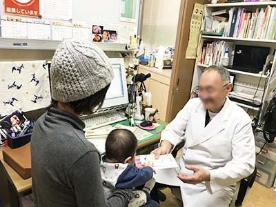 産婦人科医院における家事代行サービス告知ツールのサンプリング事例1