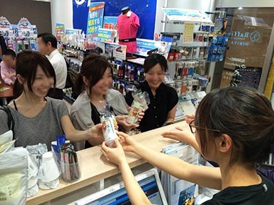ランニング施設での糖質ゼロ発泡酒サンプリング事例2