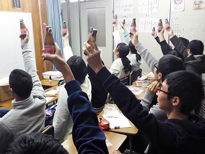 炭酸栄養ドリンクの学習塾サンプリング事例3