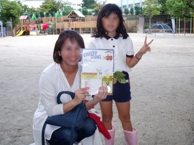 交通事故防止を目的とした反射材の幼稚園サンプリング事例4