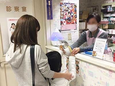 小児科医院における大手メーカー泡ハンドソープのサンプリング事例2