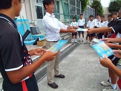 成長期応援飲料の小学校・中学校でのサンプリング事例4