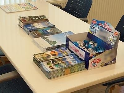 ファミリー向け宿泊施設で有名のど飴の設置サンプリング事例4