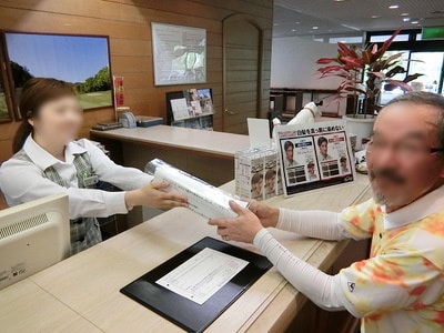 ゴルフ場での男性用ヘアカラー剤サンプリング事例4