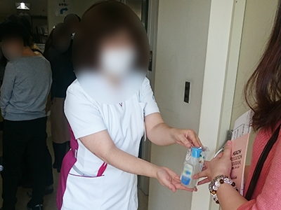 産婦人科での欧州著名ブランド洗濯用液体洗剤のサンプリング事例4