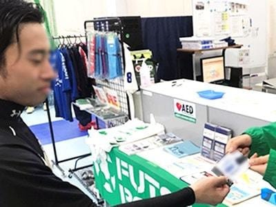 大手日用品メーカー男性向け整髪料のフットサル施設サンプリング事例3