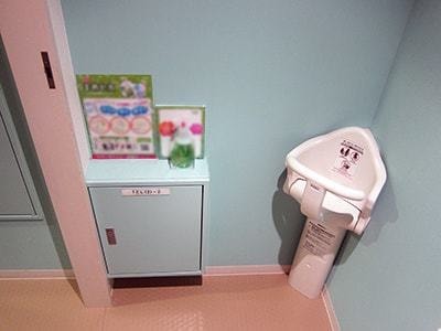 親子カフェでのトイレクリーナー設置プロモーション事例1