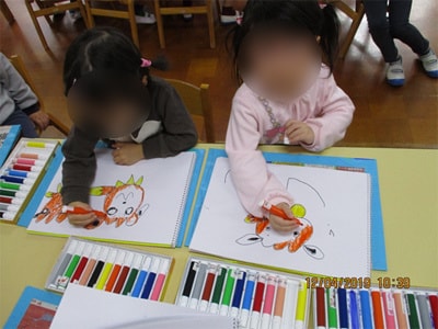 全国の幼稚園/保育園でのゲームキャラクター訴求DVDのサンプリング事例4