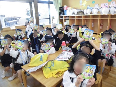 全国の幼稚園/保育園でのゲームキャラクター訴求DVDのサンプリング事例1