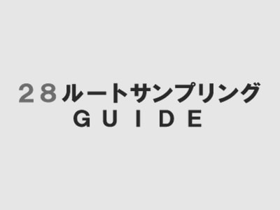 28ルートサンプリングガイド稼働停止