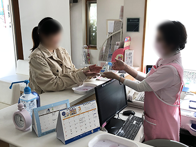 産婦人科での欧州著名ブランド洗濯用液体洗剤のサンプリング事例