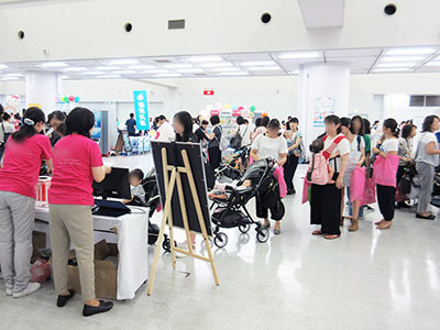 育児ママ向けイベントでのルートサンプリング