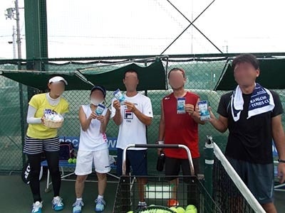 テニス施設での衣類の消臭剤サンプリング事例3