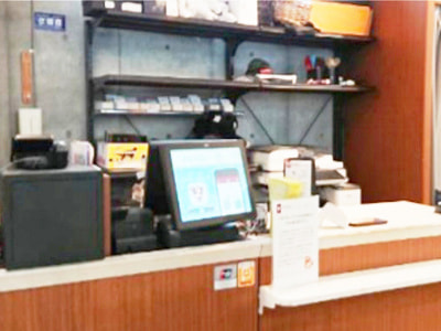 大手CD&DVDレンタルG POSレジ映像放映1