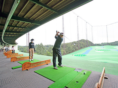 ゴルフ練習場でのルートサンプリング