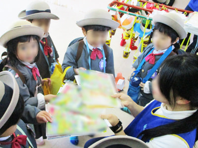幼稚園と保育園の園児たちに向けたアニメ番組のキャラクターシール&ぬり絵&チラシのサンプリング事例1