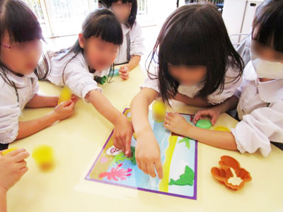幼稚園児に向けた安心&安全に楽しく遊べる小麦粘土のサンプリング事例