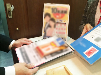 婚活パーティー会場の参加者に向けたボディ用汗拭きシートのサンプリング事例2