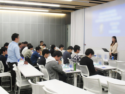大手男性化粧品メーカーによる大学での就活身だしなみセミナー事例