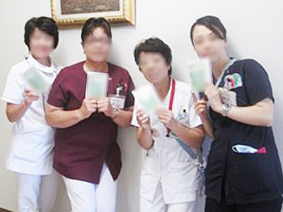 立ち仕事が基本の看護師に向けた足のむくみ対策サプリメントのサンプリング事例