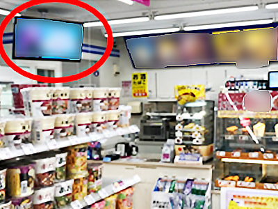 コンビニエンスストアM映像放映1