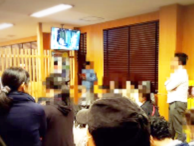 回転寿司チェーンSでの映像放映