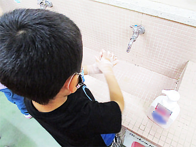 手洗い場面が多い幼稚園／保育園でのハンドソープのサンプリング事例4