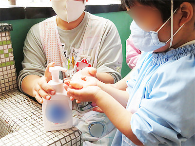 手洗い場面が多い幼稚園/保育園でのハンドソープのサンプリング事例