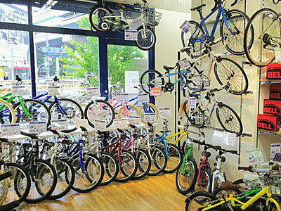 サイクルショップ販促物設置サンプリング2