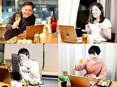 オンライン飲み会フードデリバリー時同梱広告