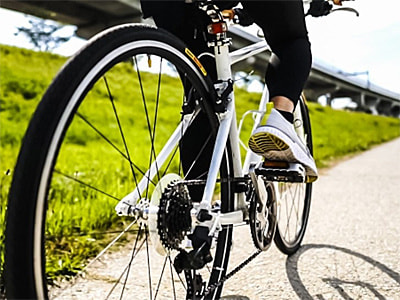 サイクルショップでの販促物設置