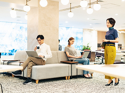 シェアオフィス／コワーキングスペースでの販促物設置