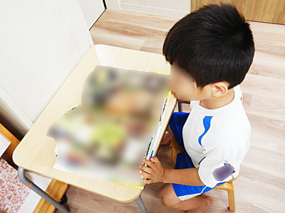 幼稚園・保育園・学童の園児&児童に向けたぬり絵&クイズ付き図鑑紹介チラシのサンプリング事例2