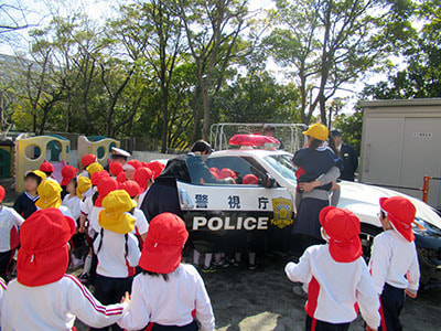 幼稚園での「110番」および「#9110」の告知啓もうイベント実施事例4