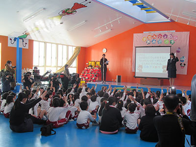 幼稚園での「110番」および「#9110」の告知啓もうイベント実施事例2