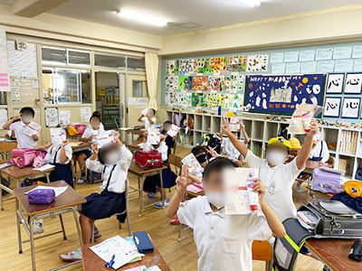 全国の小学校での保湿クリームサンプリング事例4