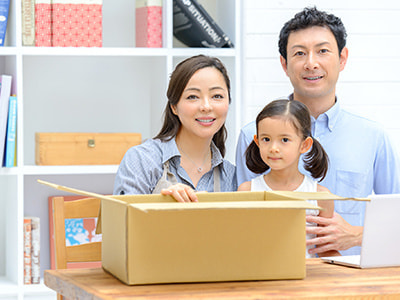 多摩地域定住訴求を目的とした総合通販サイト商品宅配時チラシ同梱事例2