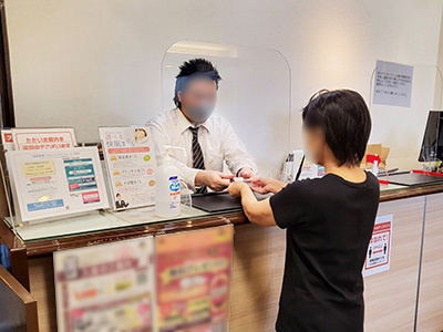 ビジネスホテルでのニコチン0のタバコスティックサンプリング事例1