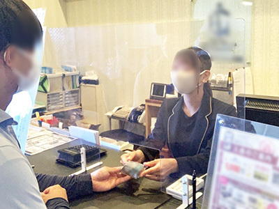 ビジネスホテルでのニコチン0のタバコスティックサンプリング事例2