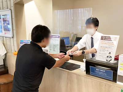 ビジネスホテルでのニコチン0のタバコスティックサンプリング事例3