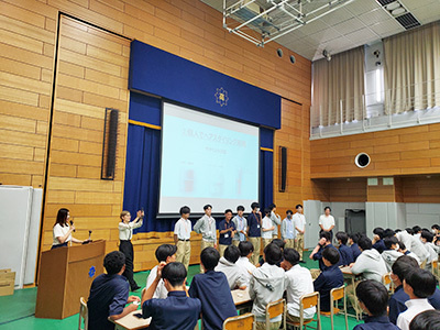 大手化粧品メーカーによる都内の男子高校生への身だしなみに関