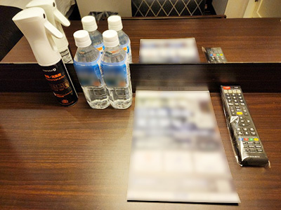 ビジネスホテルでのモビリティサービス告知ツール設置事例4