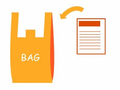 大手レンタルショップGでのレジ袋チラシ同梱2