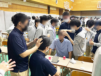 大手化粧品メーカーによる都内の男子高校生への身だしなみに関するセミナー実施事例3