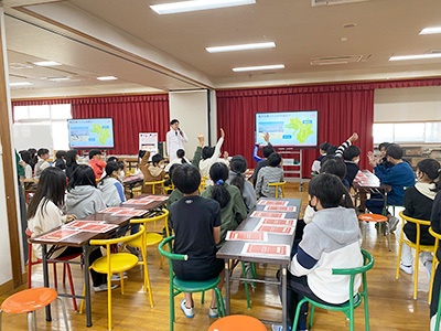 小学校における「食育腸活 」をテーマにしたオリジナル出前授業実施事例1