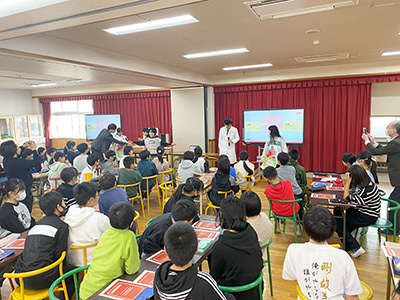 小学校における「食育腸活 」をテーマにしたオリジナル出前授業実施事例3